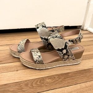 Steve Madden Snackskin Platform Sandals